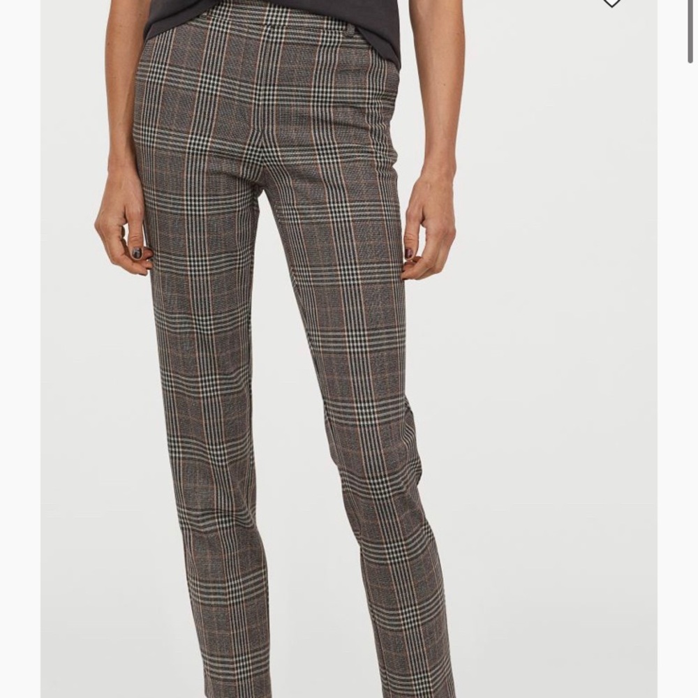 H&M plaid pull on pants